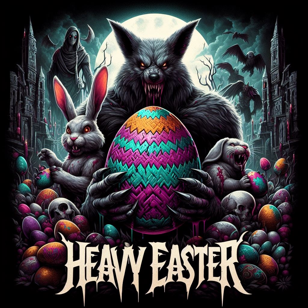SvenIsHell's tweet photo. #HeavyEaster! Have a nice and colourful day. \m/
QT with your scary scenery with an #eastergg in it #aiart if you like. 🐰🖍️🎨🥚
#hellprompt #friendsofdalle3 #easter #ostern #osterei #osterhase #Bing #aiartcommunity @friendsofdalle3 https://t.co/4Clfz9FqUX