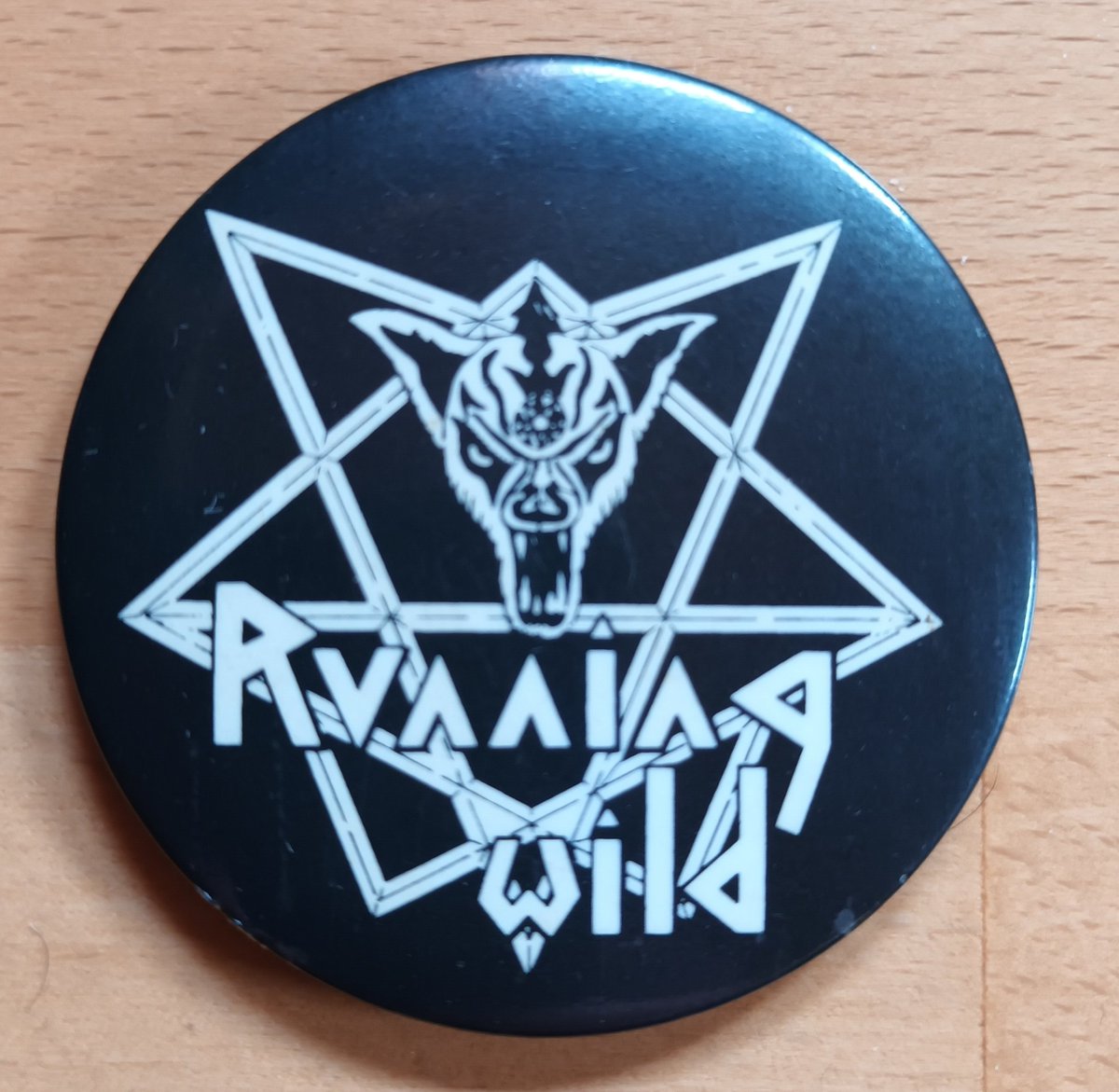 I got an original Running wild 🇩🇪🤘 Pin from 1984. #Runningwild #Heavymetal #Metalcollection