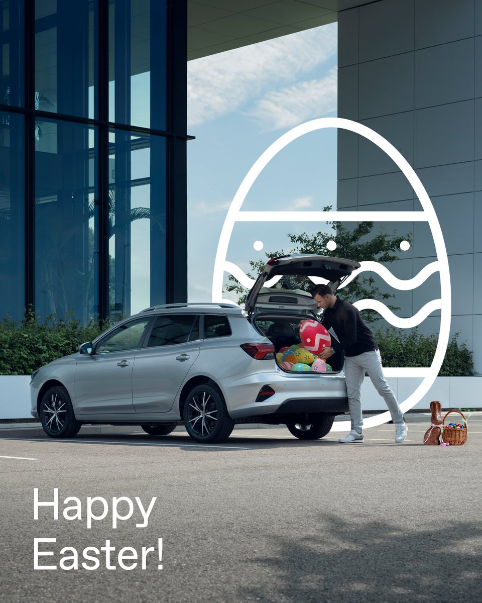 Wishing you a day filled with joy, laughter, and plenty of chocolate eggs! #MG #HappyEaster #MG5EV