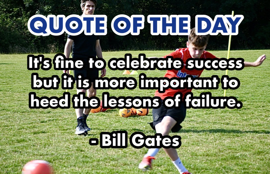 When things are going well it’s important we don’t get carried away. Equally when things aren’t going well, it’s not as bad as you think. Try to learn and move on! 💪💯🔥 #integerfootball #qotd #motivation