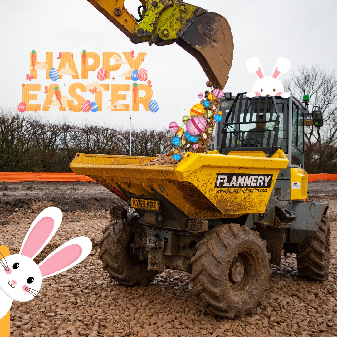 Happy Easter from all at Flannery Plant Hire! 🌷🐣 We're grateful for the opportunity to serve our valued clients with top-notch equipment and exceptional service. May this Easter bring renewed energy and enthusiasm as we embark on new projects and ventures together.