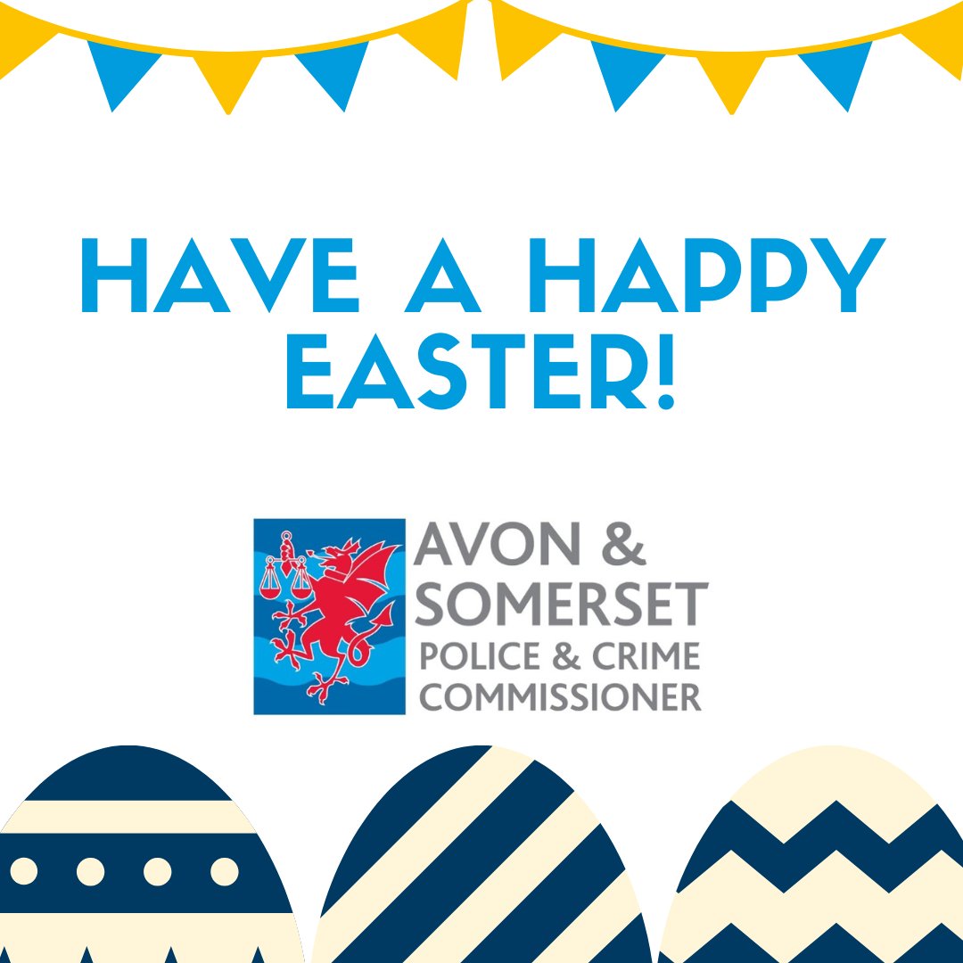 Happy Easter! To everyone celebrating in Avon and Somerset, we wish you a happy #Easter.