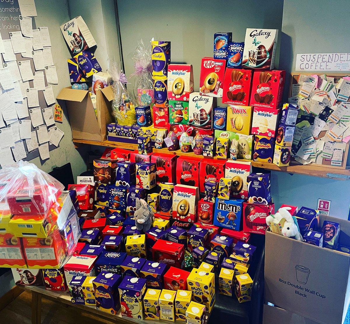 Many thanks to Fika and all their customers who donated to their Easter Egg collection. The children at Belvidere Family Centre have woken up to a wonderful Easter Sunday. Happy Easter all 📷📷📷