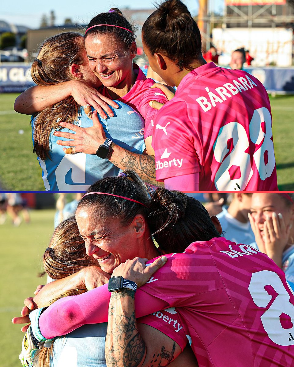 .@Bubs_11. A Liberty A-League Premiership winner at 44 years old 💙 The pictures say it all. What a warrior. City take out Premiers Plate: bit.ly/3vG5GIf