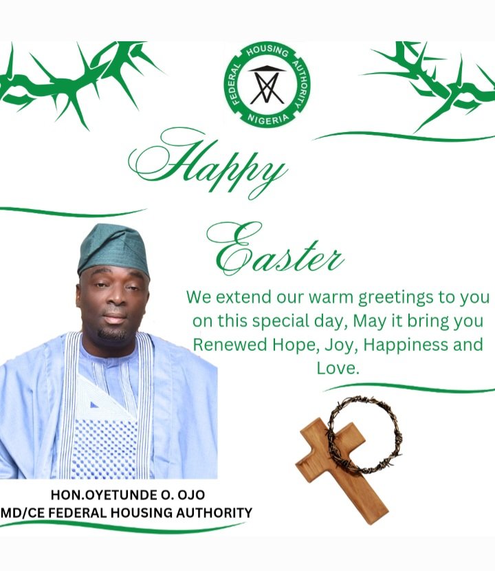 FHANigeria's tweet photo. Happy Easter from @FHANigeria https://t.co/VWTogWhckI