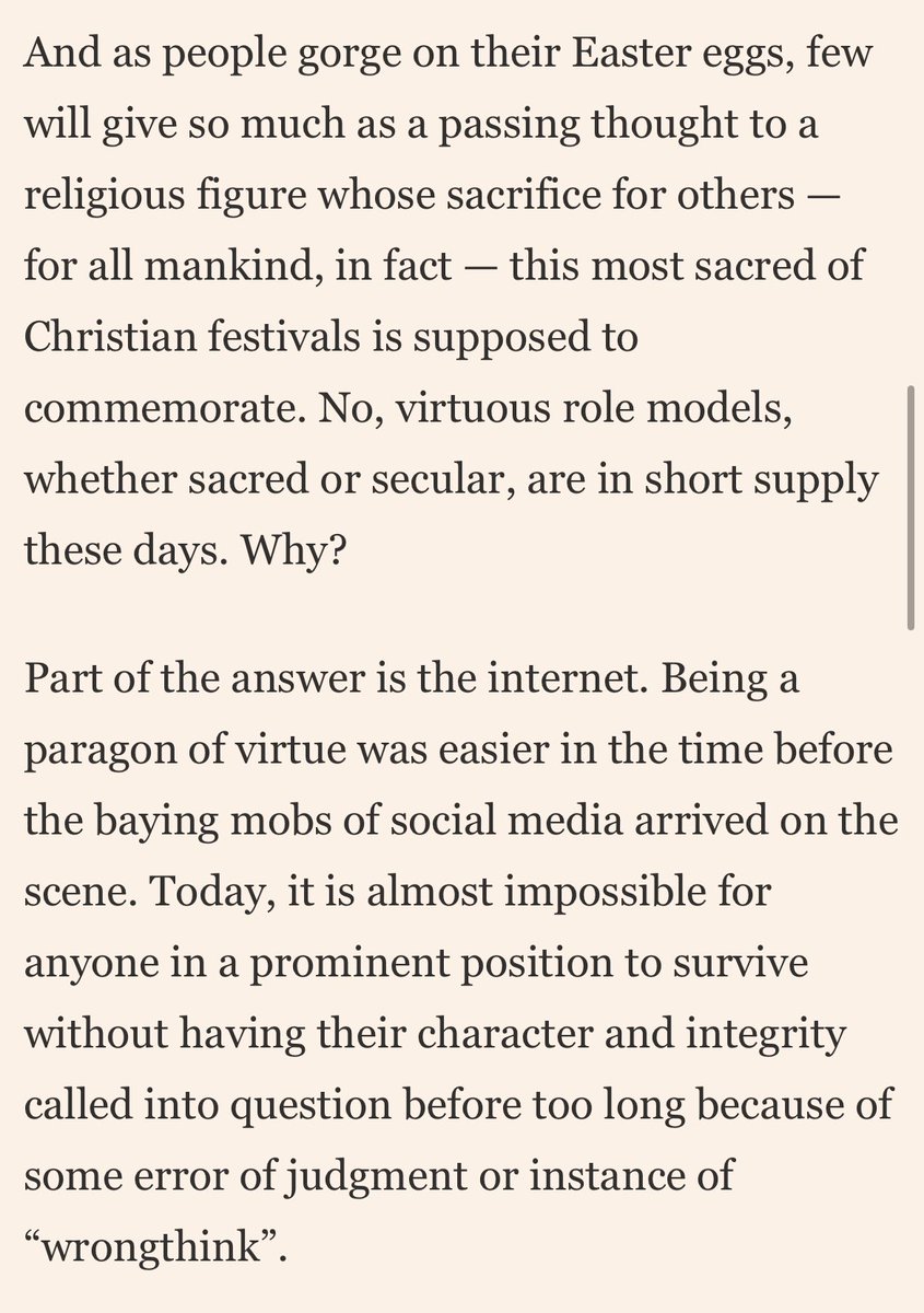 An Easter column on virtue (by me!) on.ft.com/3PHSSIr via ⁦@FT⁩