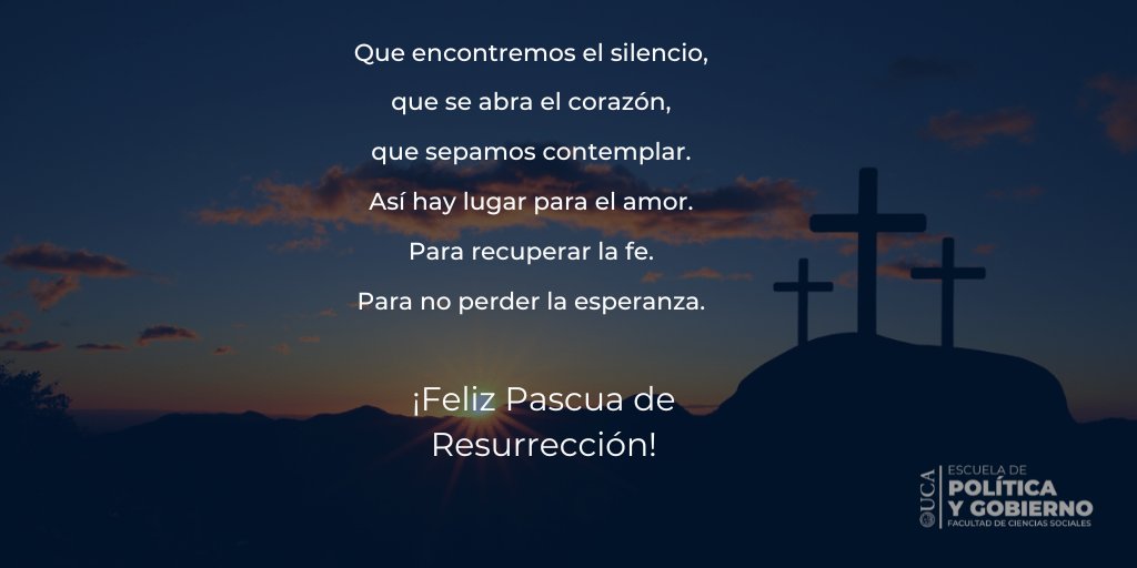 ¡Feliz Pascua de Resurrección!