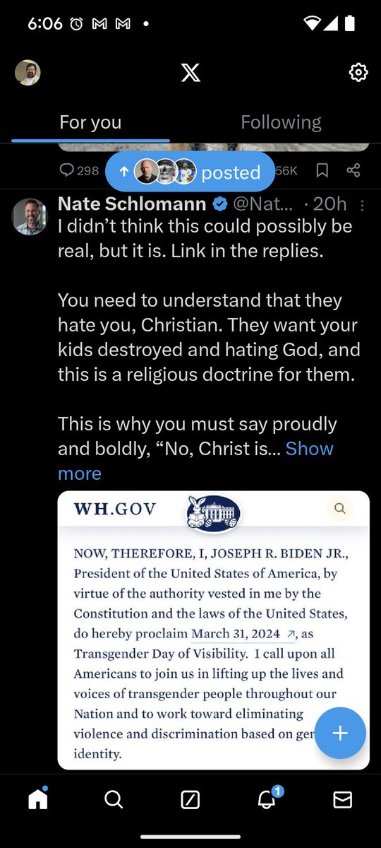 TimTS's tweet image. I have several trans Christian fellow pastors who this guy should [NOT] meet (for their safety and well-being). Christ's body is not defined by their outrage politics. Trans Christians (incl clergy) are proclaiming "Alleluia! Christ is risen!" Praise God!
#TransDayOfVisibility