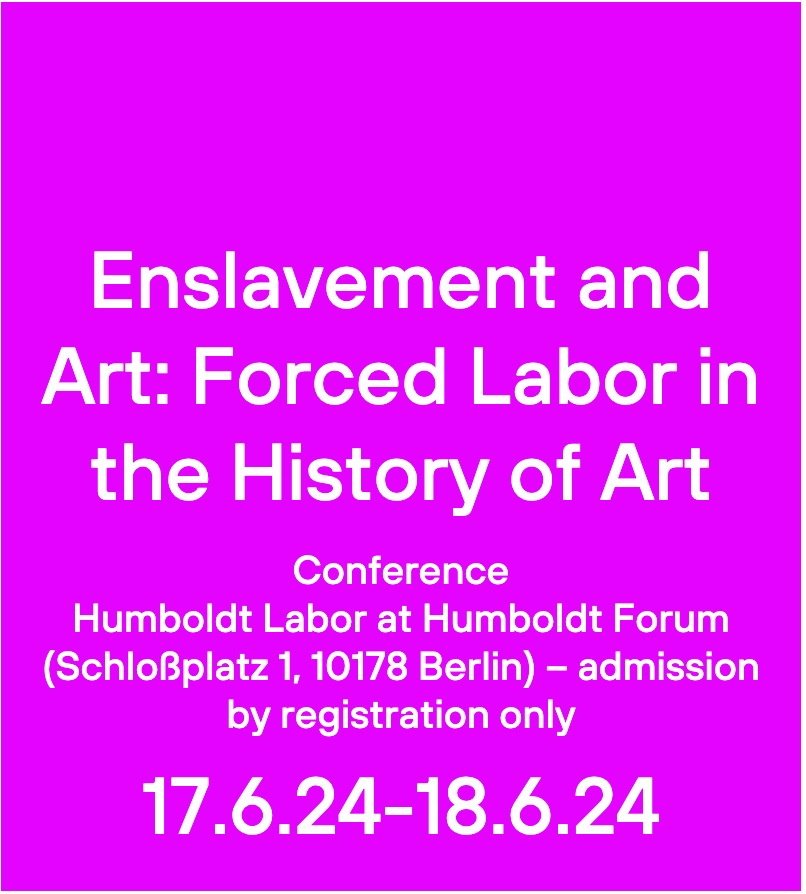 If you are hanging out in Berlin in June, join us for the conference 'Enslavement and Art: Forced Labor in the History of Art' at the Humboldt Forum. Program coming soon: inherit.hu-berlin.de/events/enslave… #slaveryarchive