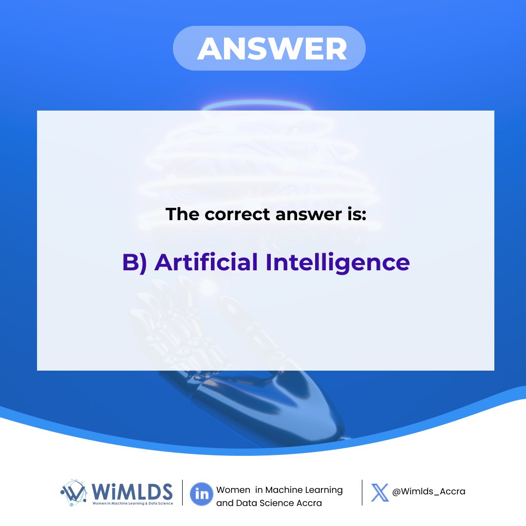 Big shoutout to @sapphir43248118, our first winner of yesterday’s quiz!🎉🎉Kudos to everyone who gave it a shot. Remember, every attempt counts and keeps the fun going! Stay tuned for more #AI and #ML quizzes and chances to win. #machinelearning #datascience #quizzes