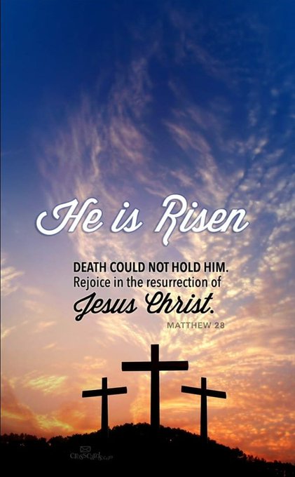 The bounty has been paid, we are freed! Hallelujah! Christ has risen!  Matthew 28:5-6  "5The angel said