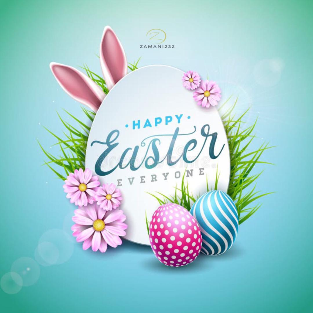 Happy Easter to my wonderful friends and family! ...
Wishing you all the joy and blessings of Easter. ...
Sending Easter hugs and heartfelt wishes to my dear friends and family. ...

#zamani232 #SaloneX