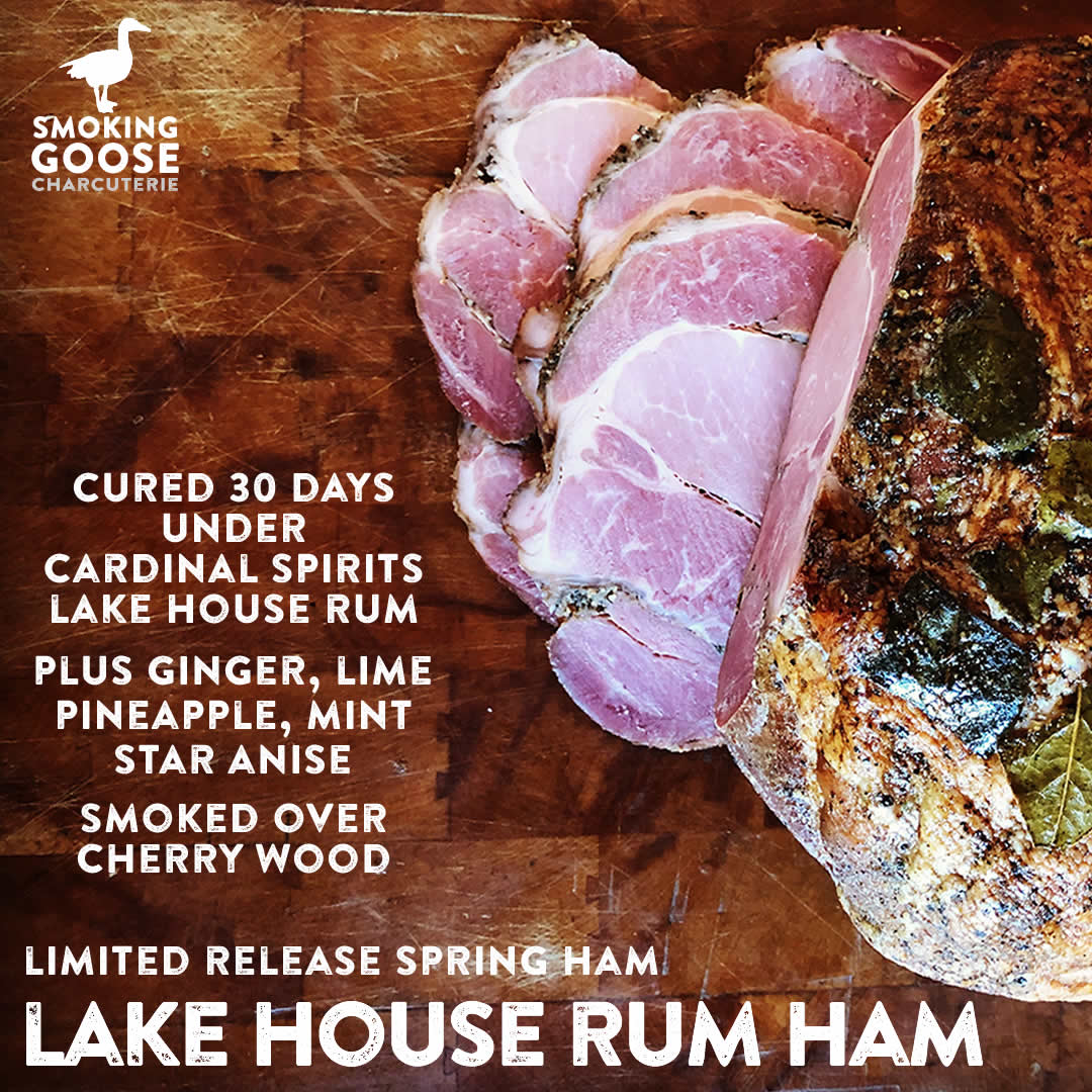 get heating instructions for Lake House Rum Ham + City Ham at smokinggoose.com/heatyourmeat