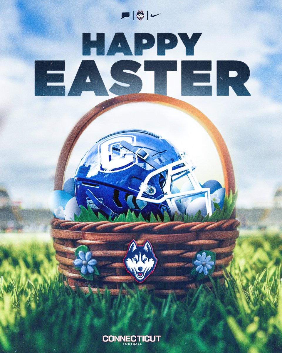 Wishing Husky Nation a Happy Easter 🐣 #CTFootball