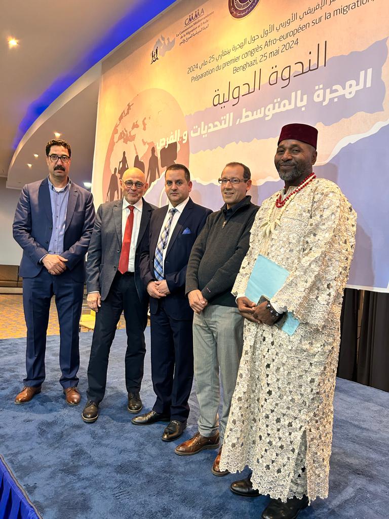 LemAfriQ (@lemafriq) on Twitter photo Ayer, 30/3/24 se celebró en Tánger una conferencia internacional sobre migraciones con la participación activa del Representante de LemAfriQ en Marruecos <a href="/Jeffali1/">Dr El hassane Jeffali</a>
Este encuentro es preparatorio del l Congreso Afro-Europeo sobre la Migración del próximo 25/5 en Bengasi (Libia) Ayer, 30/3/24 se celebró en Tánger una conferencia internacional sobre migraciones con la participación activa del Representante de LemAfriQ en Marruecos <a href="/Jeffali1/">Dr El hassane Jeffali</a>
Este encuentro es preparatorio del l Congreso Afro-Europeo sobre la Migración del próximo 25/5 en Bengasi (Libia)