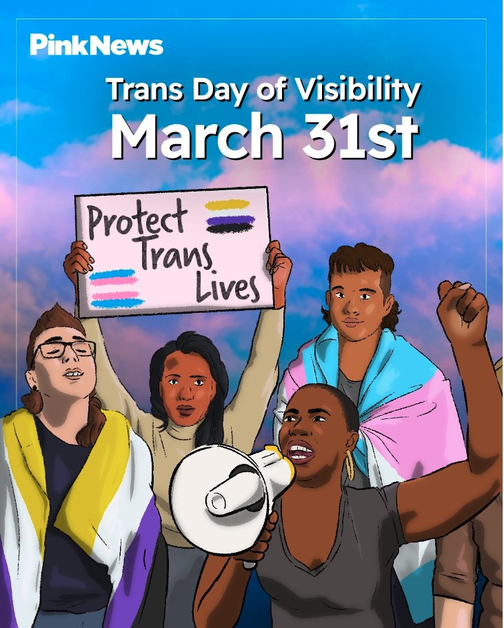 Happy #TransDayOfVisibility 🏳️‍⚧️ At a time where our trans and gender non-conforming siblings are being attacked more than ever, it is important to stand up for them and their rights while spreading as much trans joy as possible.