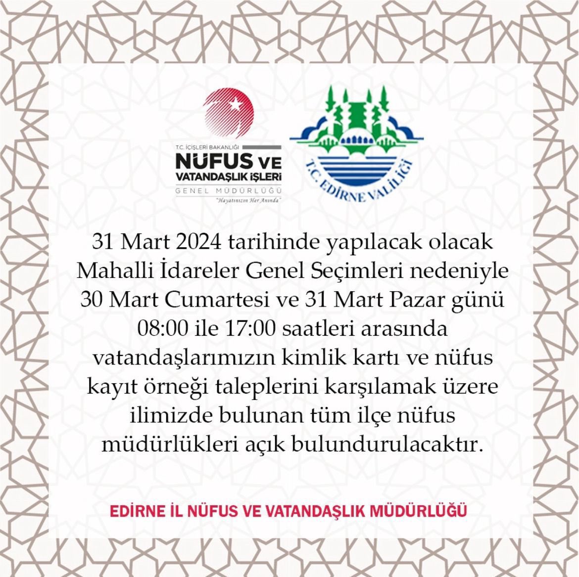 Demokrasilerde seçmek ve seçilmek, en önemli ve temel insan haklarının başında gelmektedir. Türkiye’de Mahalli İdareler Genel Seçimleri (yerel seçimler) için oy kullanmak adına son saatler… 31 March 2024: Local elections here in Türkiye! 🗳️🇹🇷