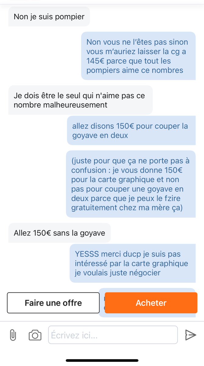 xptdrrr j’aime trop les négociations leboncoin c mon passe temps favoris