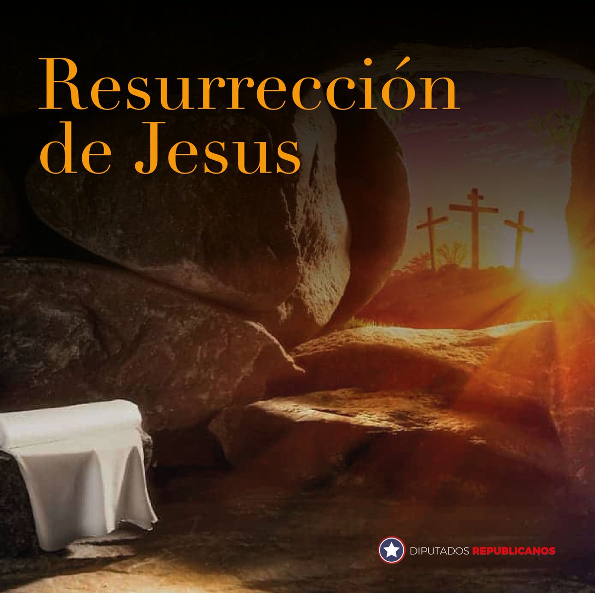 📍Hoy el mundo cristiano celebra el triunfo de la vida sobre la muerte, de la luz por sobre las tinieblas y de la esperanza y la alegría. Que el ejemplo de Jesús llene los corazones de Chile y nos permita salir adelante como el gran país que somos💪 #BancadaRepublicana