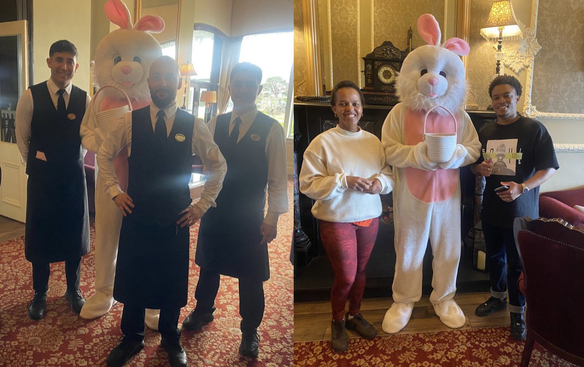 Happy Easter from The Lake Hotel, our Easter Bunny has been very busy this morning 🐣🐰💖 #happyeaster #eastersunday #eastereggs #thelakehotel #lakehotelkillarney