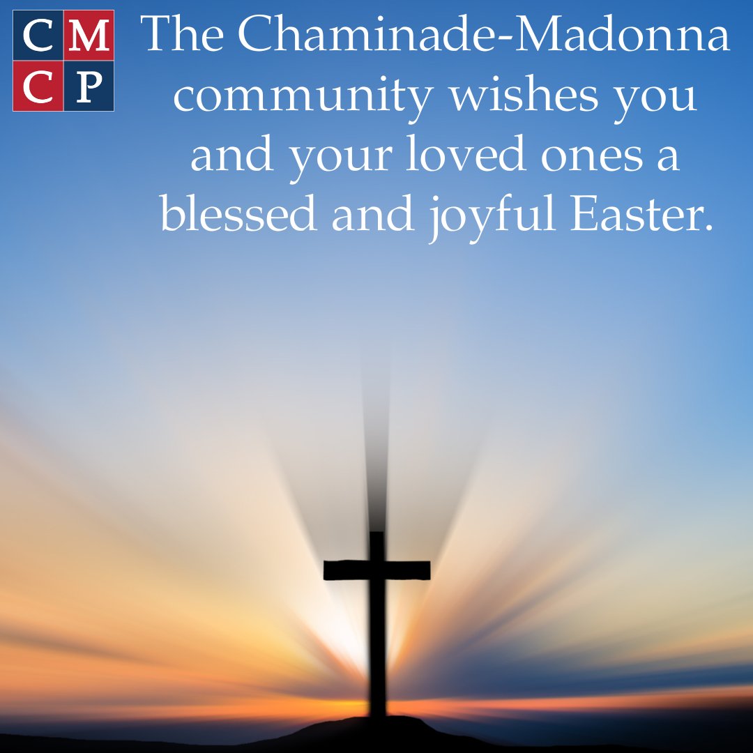 Chaminade-Madonna College Preparatory wishes you and your loved ones a blessed and joyful Easter. May the promise of resurrection give you renewed hope in the goodness of all creation. Happy Easter! Lions, a reminder that classes will resume on Tuesday, April 2.
