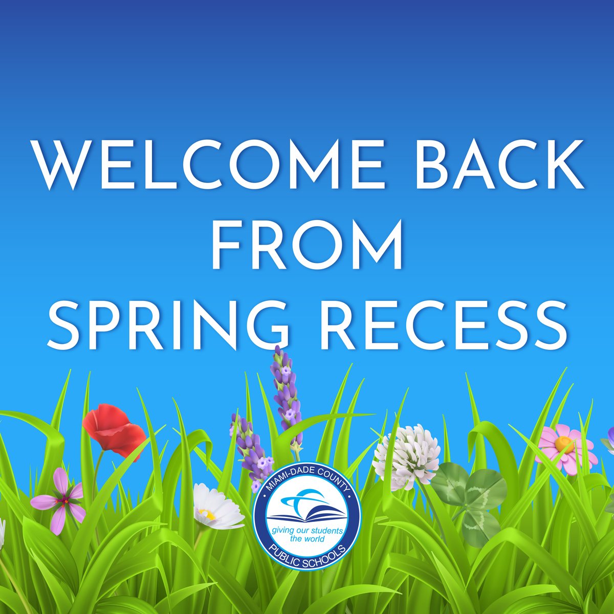 Students, hope you had a fun and relaxing Spring Recess! As school resumes tomorrow, let’s continue the exciting journey of discovery and academic growth. Looking forward to a fantastic remainder of the school year ahead! #YourBestChoiceMDCPS