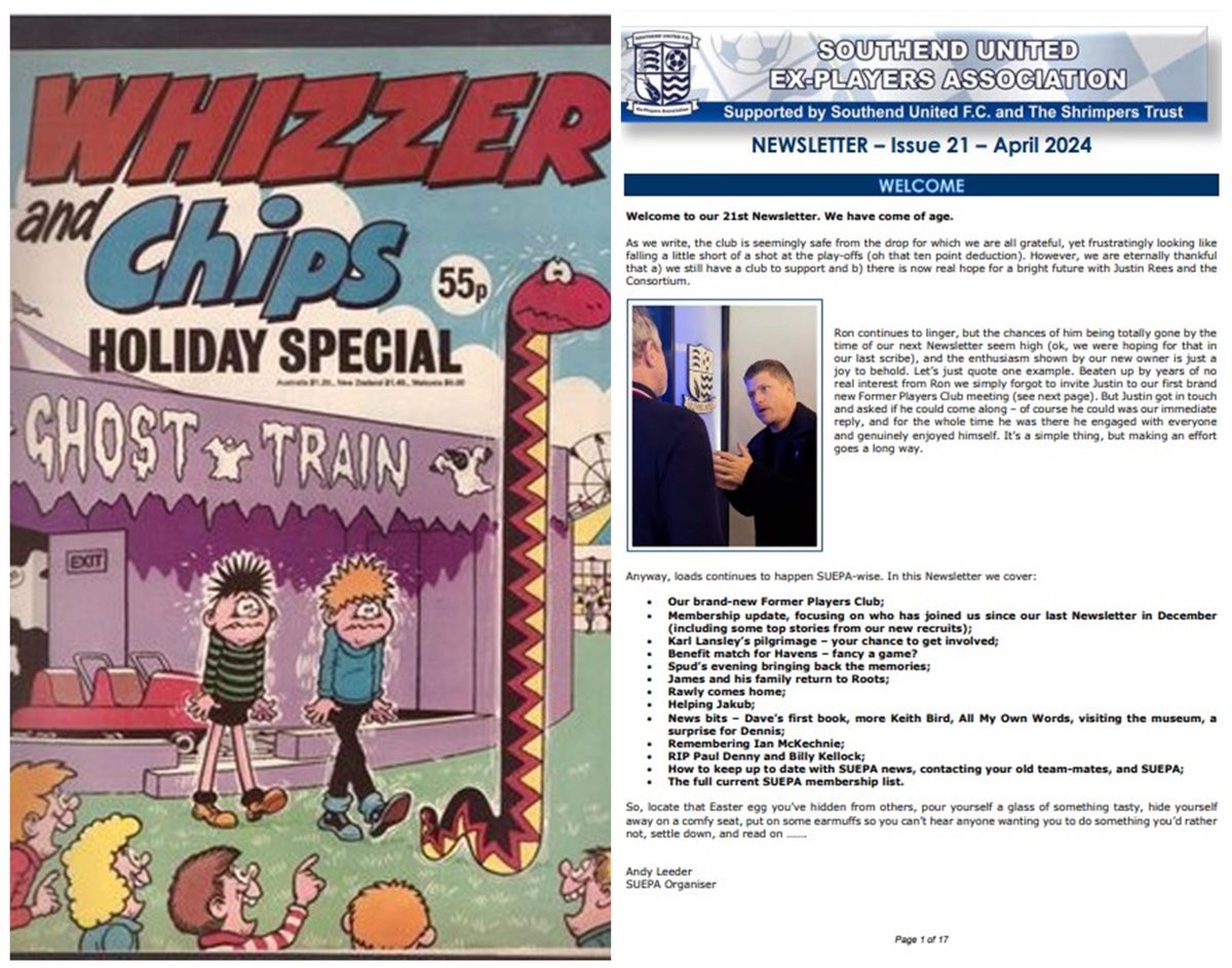 Remember those days of the 'Whizzer & Chips' Holiday Special? Well, your SUEPA Holiday Special is out now, on its way to all SUEPA & @shrimperstrust members - 17 pages of news for you to settle down with whilst scoffing your Easter Eggs. Enjoy.