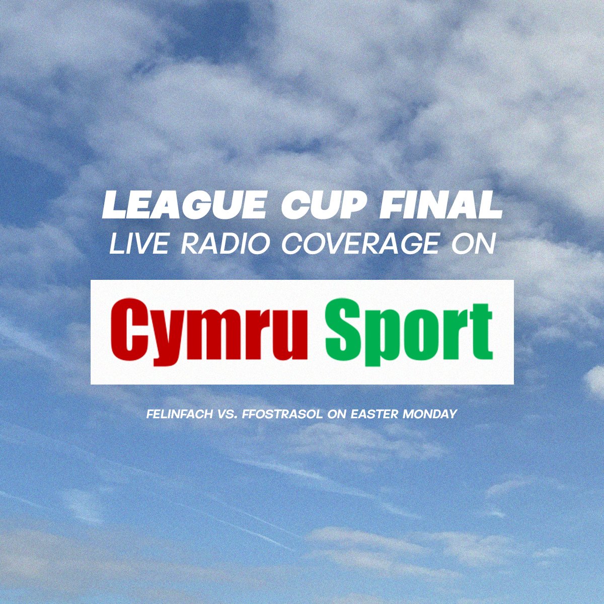 If you can't make it... we're delighted to share that there will be live radio coverage of the game on the @cymru_sport website. Tune in at 3pm as the game unfolds. But we hope to see all of you down in Aberaeron, supporting the boys in person. We go for it!