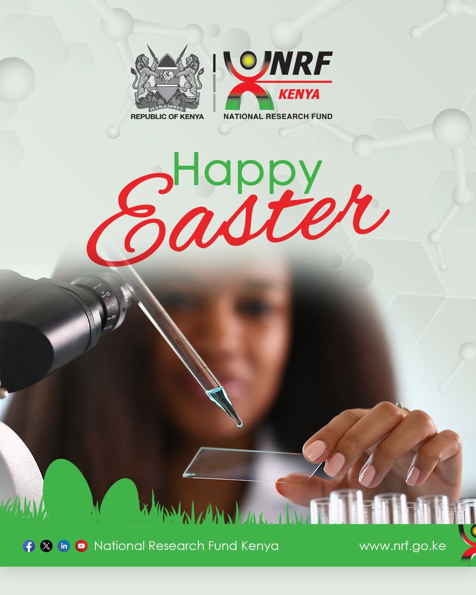 nrfkenya's tweet photo. Wishing you all a #happyeaster2024
#NRFKE
#ResearchRepository https://t.co/tLJ56KVlsd