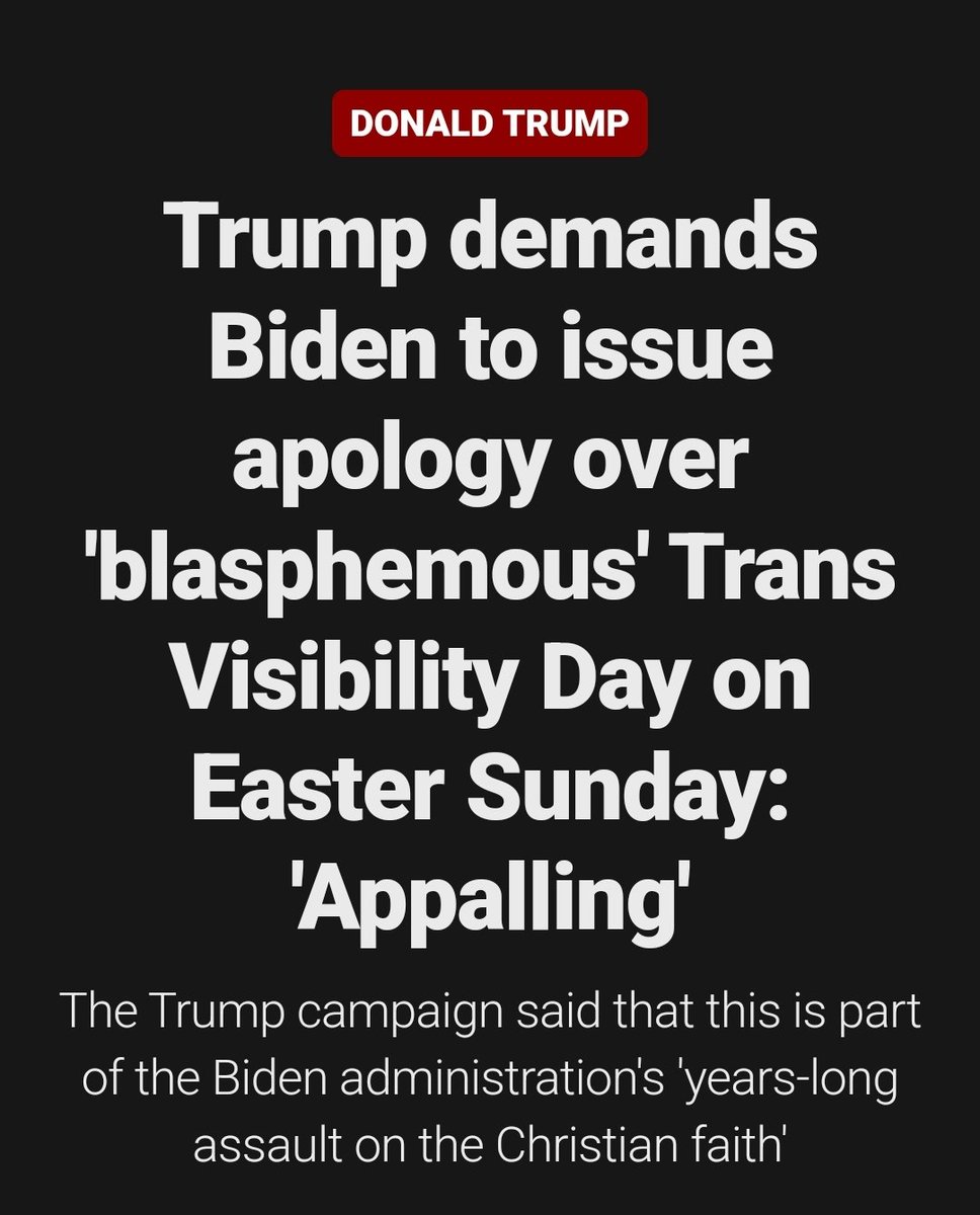 Biden 'formally proclaimed Easter Sunday as ‘Trans Day of Visibility.’'