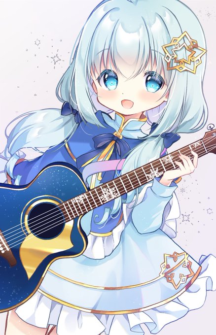 「青い眼 ギター」のTwitter画像/イラスト(新着)
