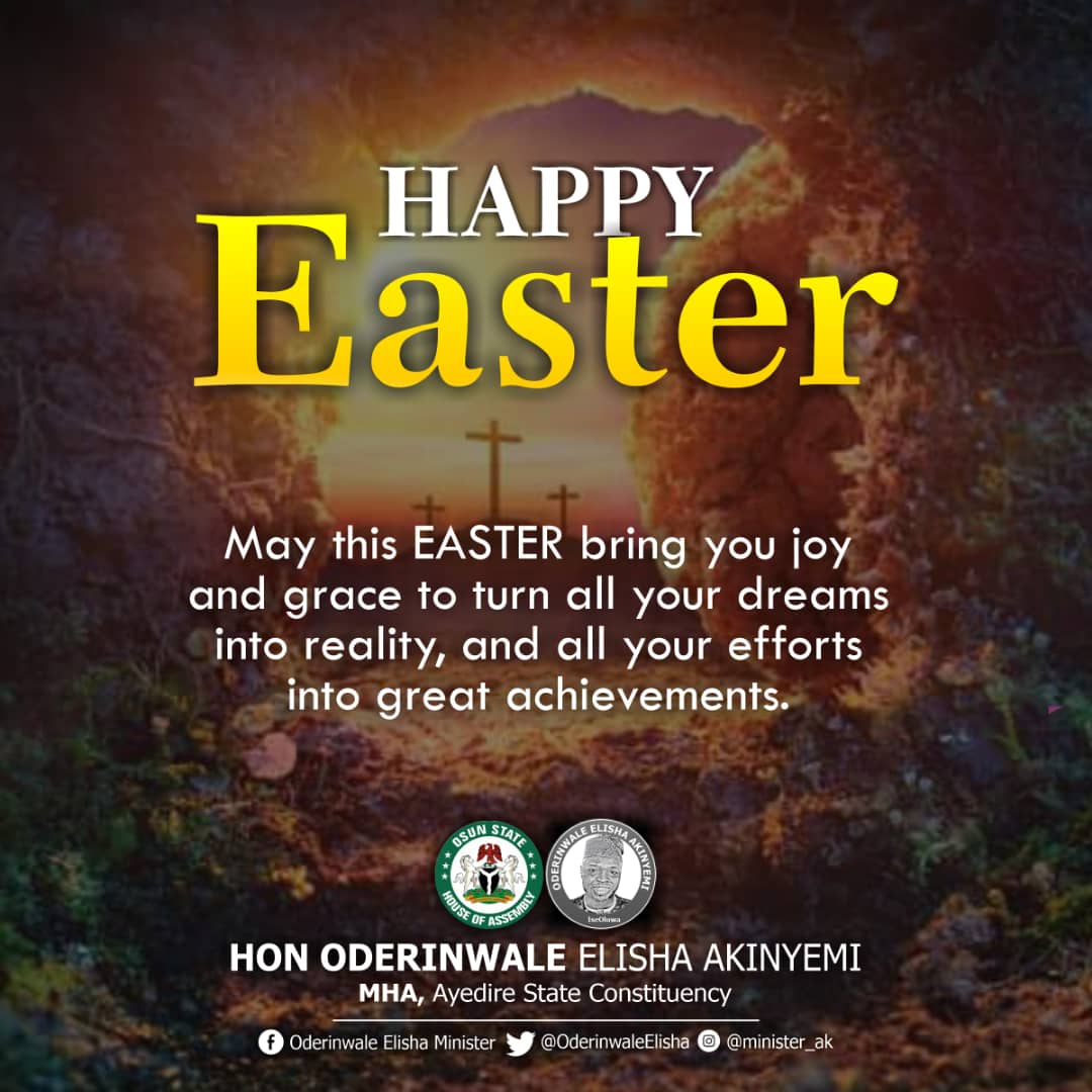 As we celebrate the resurrection of Jesus Christ, may we find inspiration in His message of love, forgiveness, and compassion. Let us come together with gratitude in our hearts, cherishing the blessings of faith, family, and community.
#IseOluwa💫
