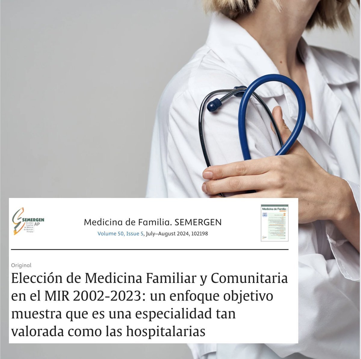 📙Elección de Medicina Familiar y Comunitaria en el MIR 2002-2023: un enfoque objetivo muestra que es una especialidad tan valorada como las hospitalarias. sciencedirect.com/science/articl… M.P. Torres Moreno et al. #RevistaSEMERGEN #MFyC #YoPrefieroMFyC