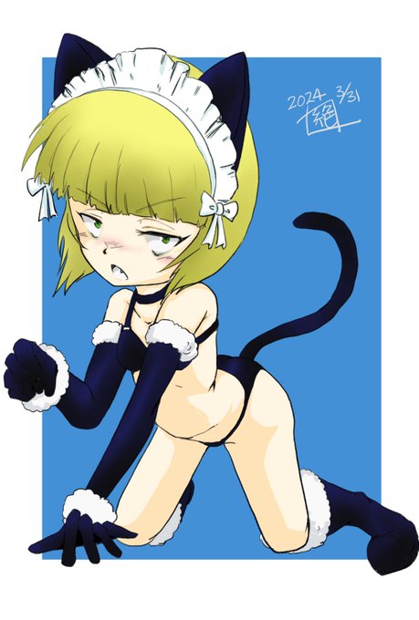 #週末ガルパンお絵描き120分一本勝負
#週末ガルパンお絵描き120分一本勝負20240331
お題「大洗女子学園」
と言う事で何かネタはないかとどん底に
ドアを開けるとカトちゃんが猫に…?!
「どうだい 愛でたくなるだろう?
愛でた事はまだないけれどね」
「昨日愛でたじゃん…」
んんんー?!
なんですとー?! 