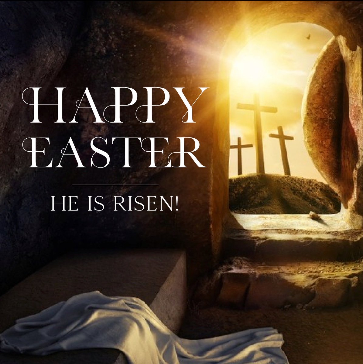 He is Risen! Today <a href="/KarenPence/">Karen Pence</a> and I join Christians across America and around the world to celebrate the Resurrection of Jesus Christ, when the mourning of Good Friday gave way to joy. #HappyEaster to all who will greet the Empty Tomb with Full Hearts!

“..’Do not be afraid, for