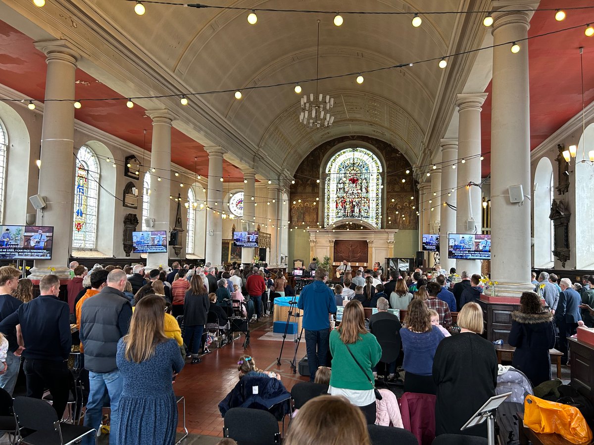 I baptised my daughter this morning alongside 3 others. Powerful transformative encounters with the living God. A full church celebrating resurrection hope. I am full of joy 🙌 <a href="/allsaintsworcs/">All Saints Worcester</a>