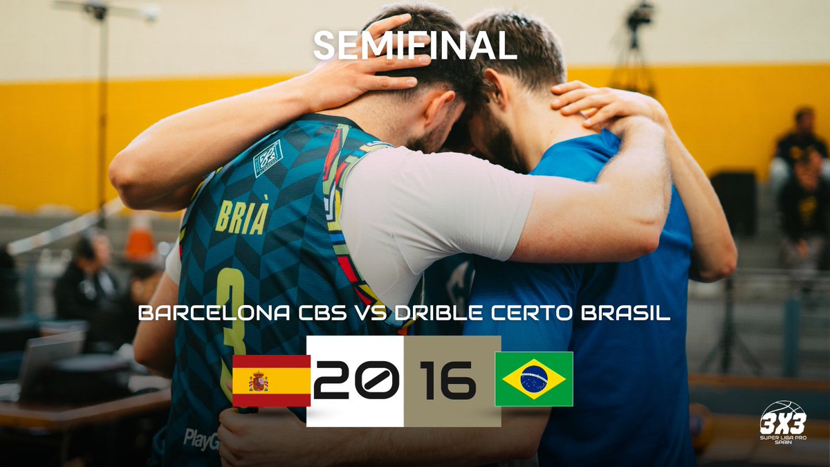 🚨 Los españoles de Barcelona CBS se hacen con la victoria después de un partido muy duro.

BARCELONA CBS 20 - 16 DRIBLE CERTO BRASIL

📷Entra YA en el enlace para disfrutar de una auténtica finalaza: youtube.com/watch?v=ABe-VH………     

¡No te pierdas nada! #superligapro3x3