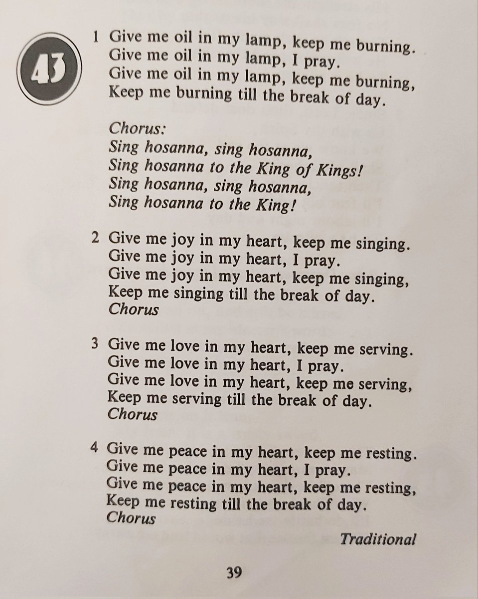 This week's Old School Assembly Hymn is another primary school favourite. 'Give Me Oil in My Lamp', sometimes called 'Sing Hosanna' is a traditional Christian hymn, sung with gusto by cross-legged children on parquet flooring. It's song #43 in your Come & Praise hymn books...