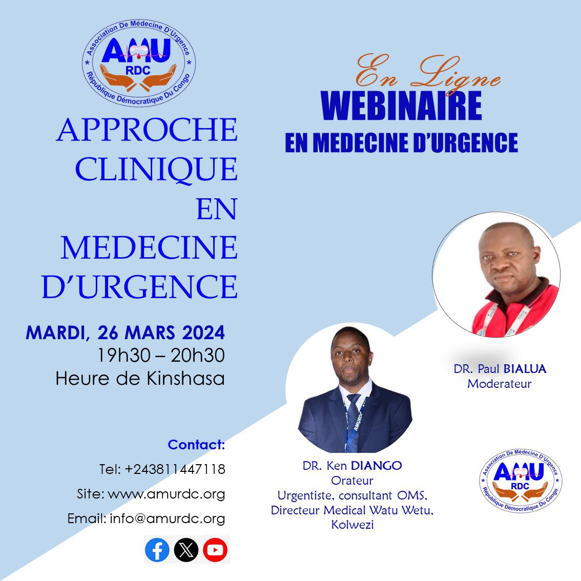 Invitation cordiale à notre webinaire sur particularités du raisonnement clinique en Médecine d’urgence. Lien Zoom: us06web.zoom.us/j/85062065167?…