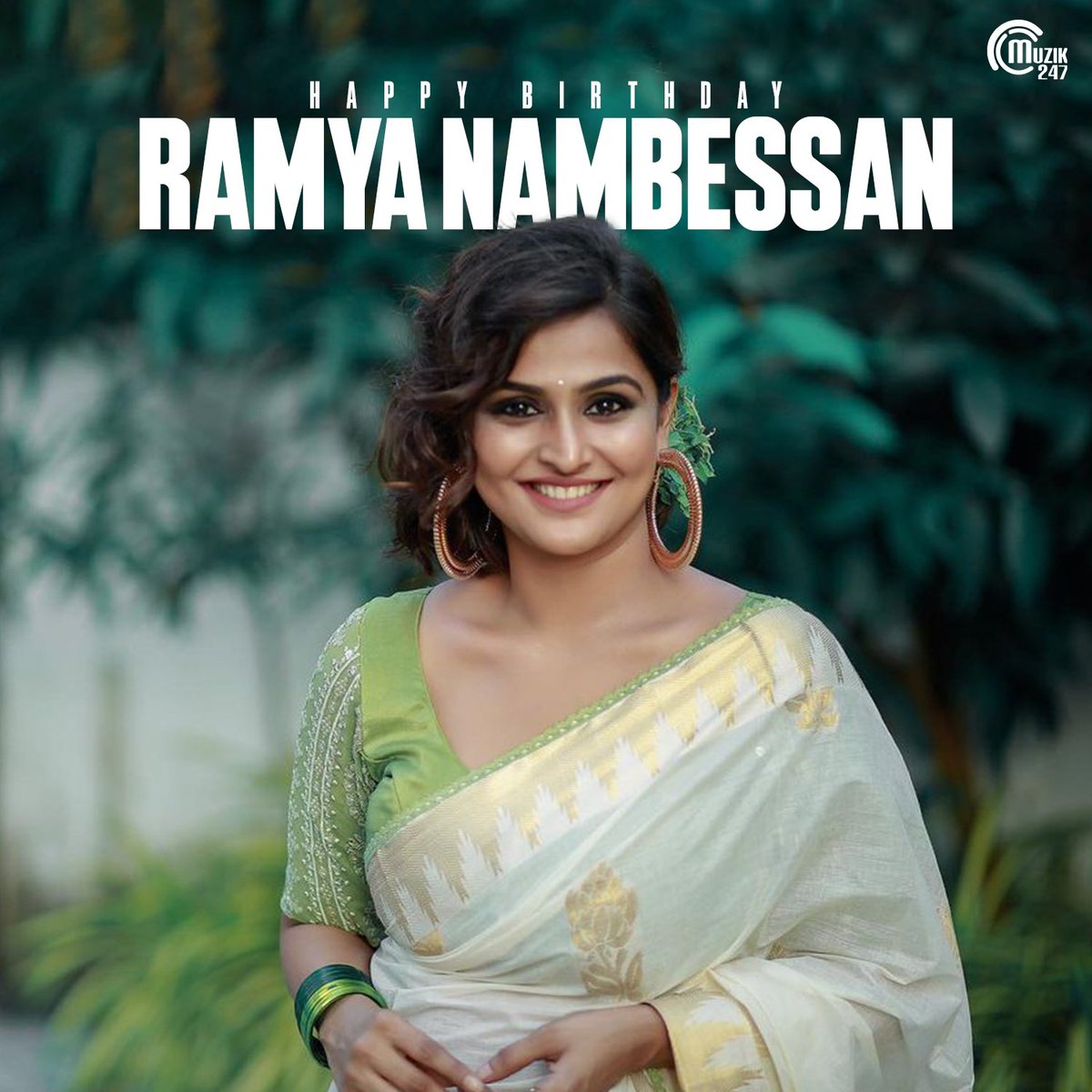 Wishing the multi-talented @nambessan_ramya a birthday filled with beautiful melodies and unforgettable performances! 🎶🎉 #HBDRamyaNambessan