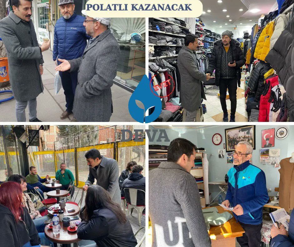 polatliyadeva's tweet photo. Bugün ziyaretlerimiz Ankara Caddesi ve. Çarşı Cami civarında yer alan esnaflarımız ve hemşehrilerimizi  ziyaret ettik.
 Devasal Projelerimizden bahsettik.
Polatlı KAZANACAK
Av . Sadık Serhat UĞURLU
Deva Partisi Polatlı Belediye Başkan Adayı
@alibabacan
@sadikserhatugurlu https://t.co/SE1Dk8yGmc