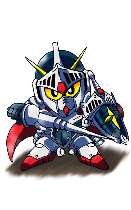 #見た人もなにか無言で騎士をあげるn年前に描いた騎士ガンダムで 
