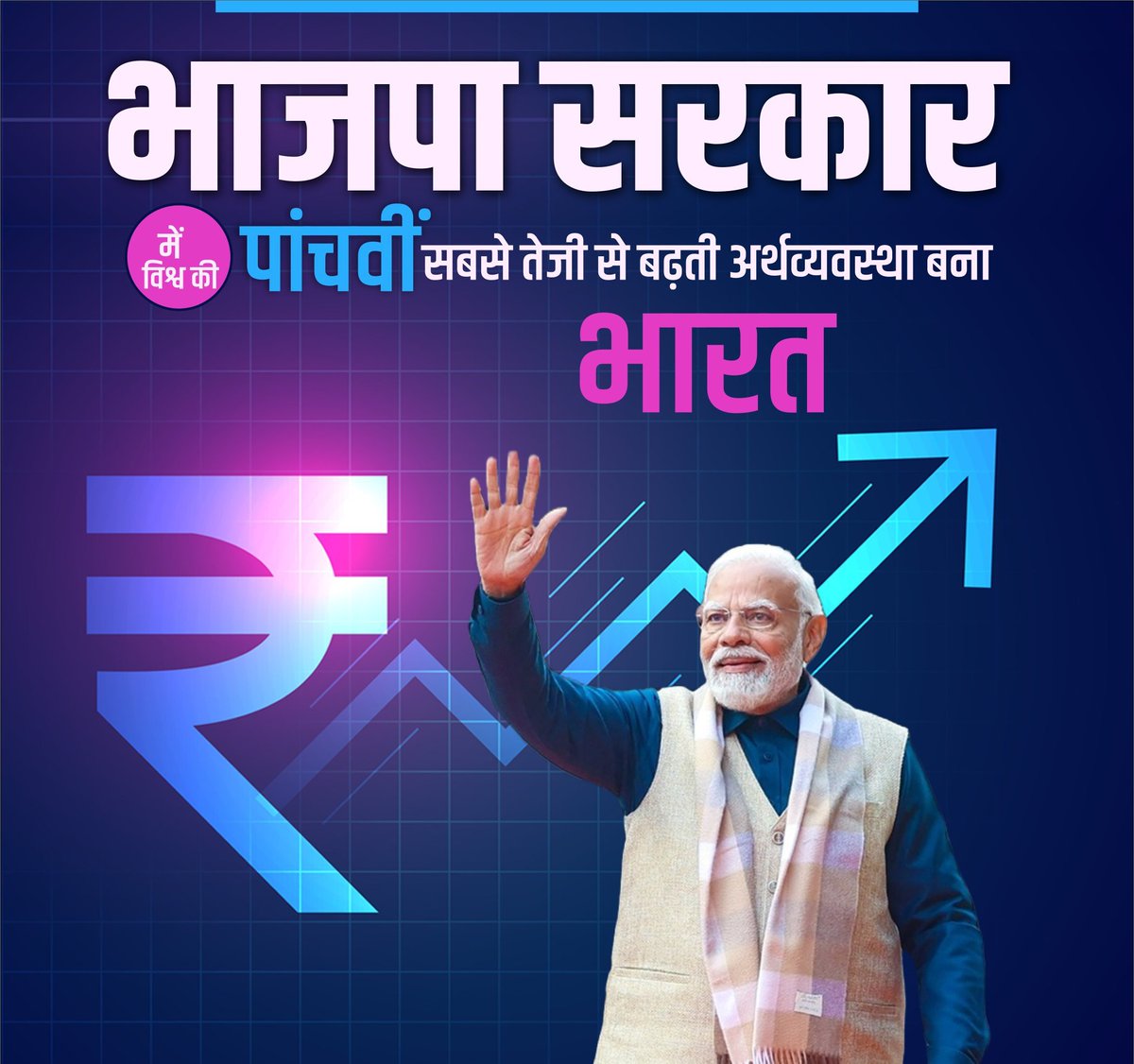 ITarunRathi's tweet image. भाजपा सरकार में विश्व की पांचवीं सबसे तेजी से बढ़ती अर्थव्यवस्था बना भारत!

@narendramodi @PMOIndia @JPNadda @BJP4India @BJP4UP
#WorldEconomy #आर्थिक_महाशक्ति