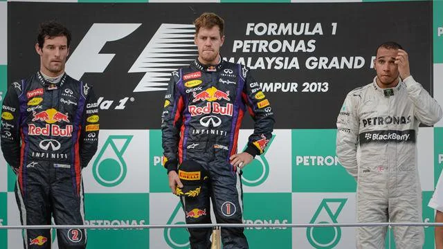#F1 #OnThisDay, March 24th 2013, domination by @redbullracing at @sepangcircuit during the #MalaysianGP but it got famous due to #Multi21 as Sebastian Vettel and @AussieGrit should've finished the other way around. @LewisHamilton was 3rd. youtube.com/watch?v=AzRbXO… #MsportXtra