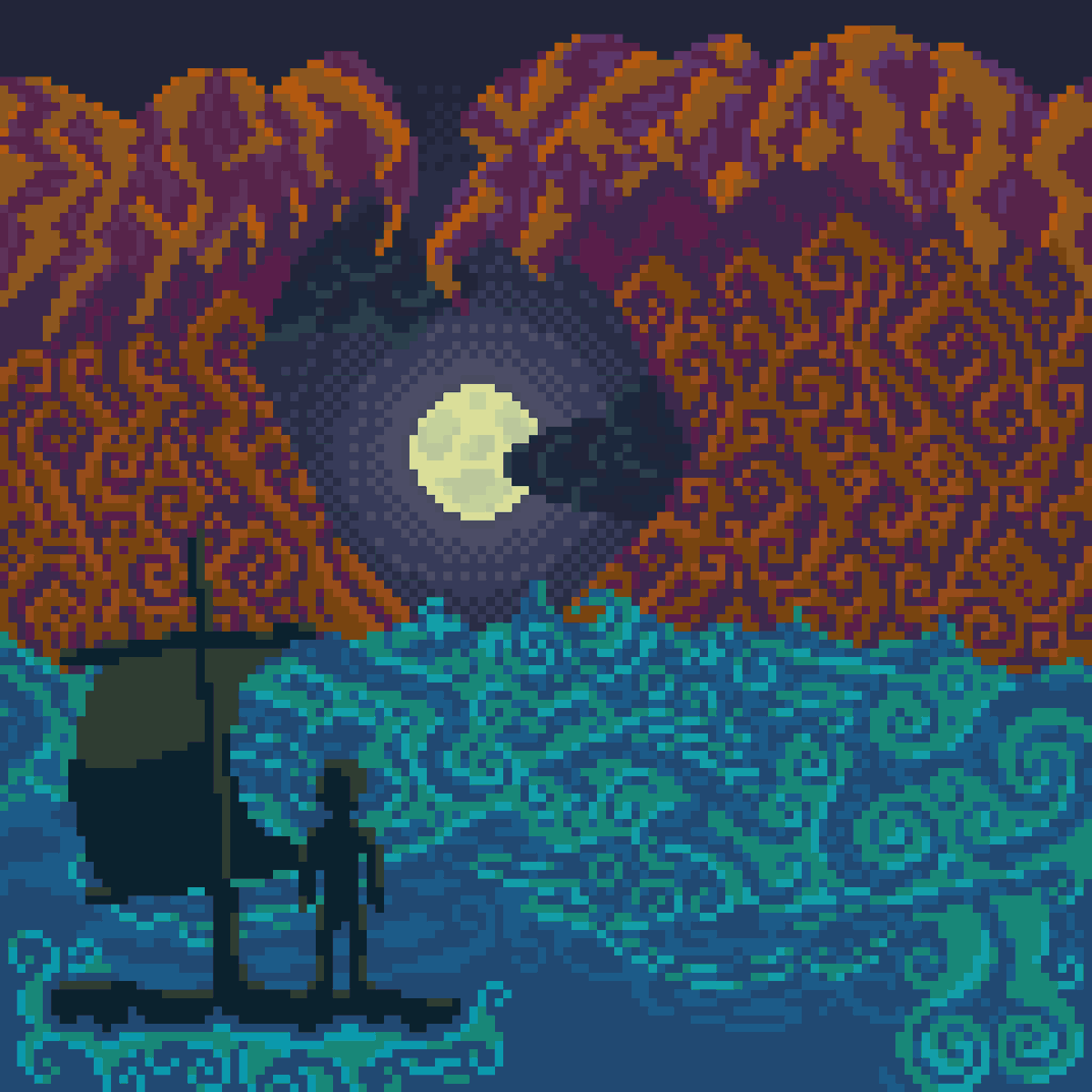 'The dilution of the sea that makes you, truly you'

#pixelart #noAI #idkanymore