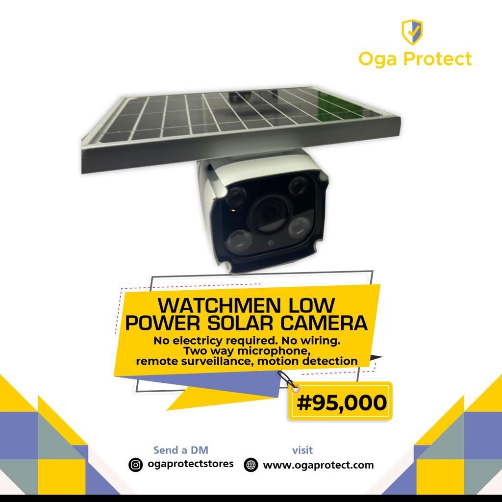 Ogaprotectstore's tweet photo. Watchmen Low power Solar Camera.
-No wiring require
-No Electricity (Can also work with electricity)
-Two-way microphone
-Motion sensor

N 95,000. https://t.co/gbvMZ7bU2Q