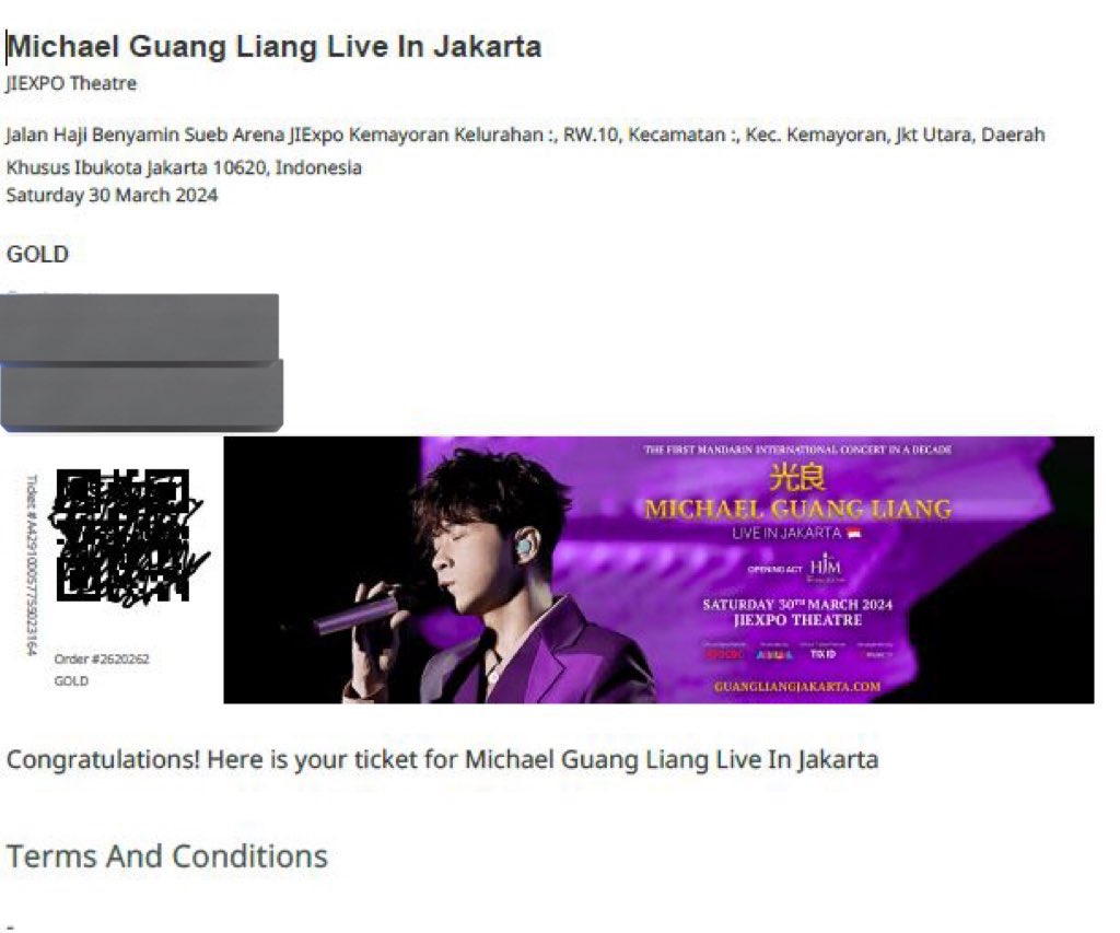 WTS Tiket Michael Guang Liang 2024 Live In Jakarta Michael Wong

✅Gold (2 Tix)
✅Diamond VIP (2 Tix) 3.700.000

▫️Trusted / Diurus
▫️Ada Group Chat!

#MichaelGuangLiang #MichaelGuangLiangJakarta #wtb #wts #zonajajan #zonauamg #zonaba #MichaelWong