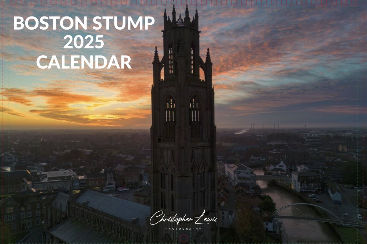 Im really pleased to inform you all that coming later this year will be my 2025 Boston Stump calendar. Full of beautiful photos of the church throughout the different seasons. Only available to purchase from inside the church souvenir shop and there online shop. @stump_boston