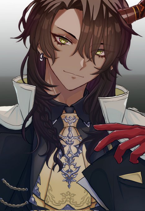 ミオトさんの線画塗らせていただきました可愛らしくかっこいい絵柄の魔人さんで、衣装の装飾が細かく描かれていて塗りに苦戦しましたがめっちゃ楽しかったです!塗らせていただきありがとうございました#ミオトの塗り絵 