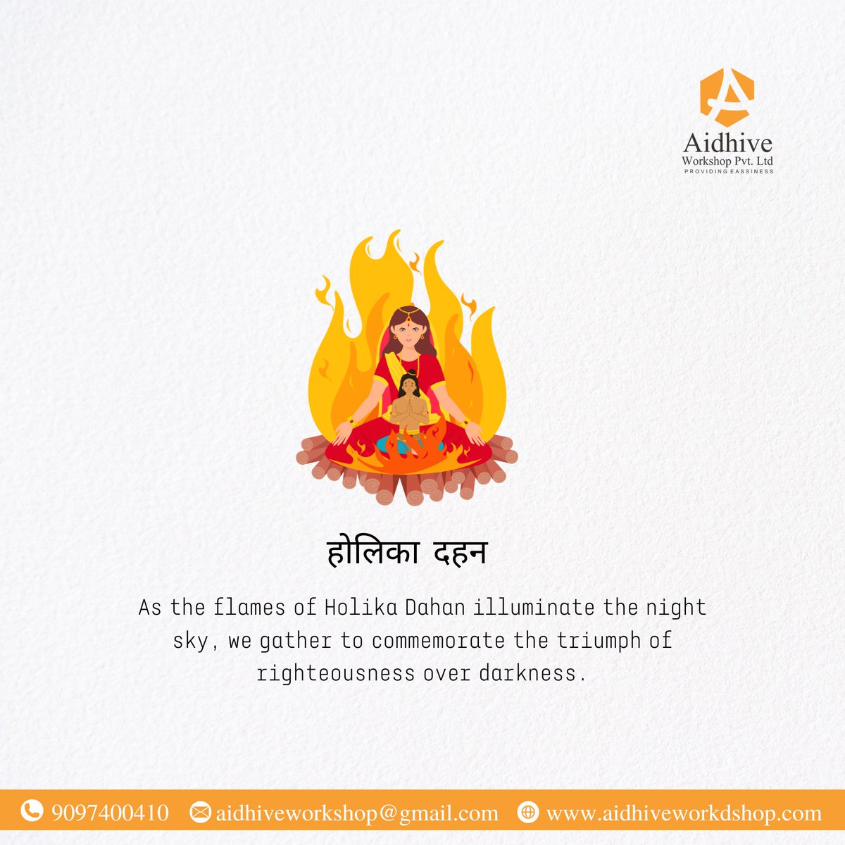 🔥Embracing the Victory of Good over Evil - Happy Holika Dahan! 🙏

As the flames of Holika Dahan illuminate the night sky, we gather to commemorate the triumph of righteousness over darkness. 
#HolikaDahan 
#VictoryOfGoodOverEvil 
#SacredFire 
#PurityAndBlessings
#HolikaPyre 🔥